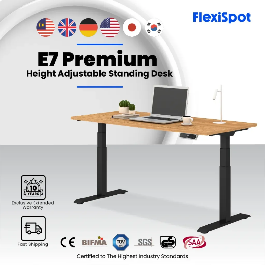 FlexiSpot E7 PRO Electric Height Adjustable Standing Desk