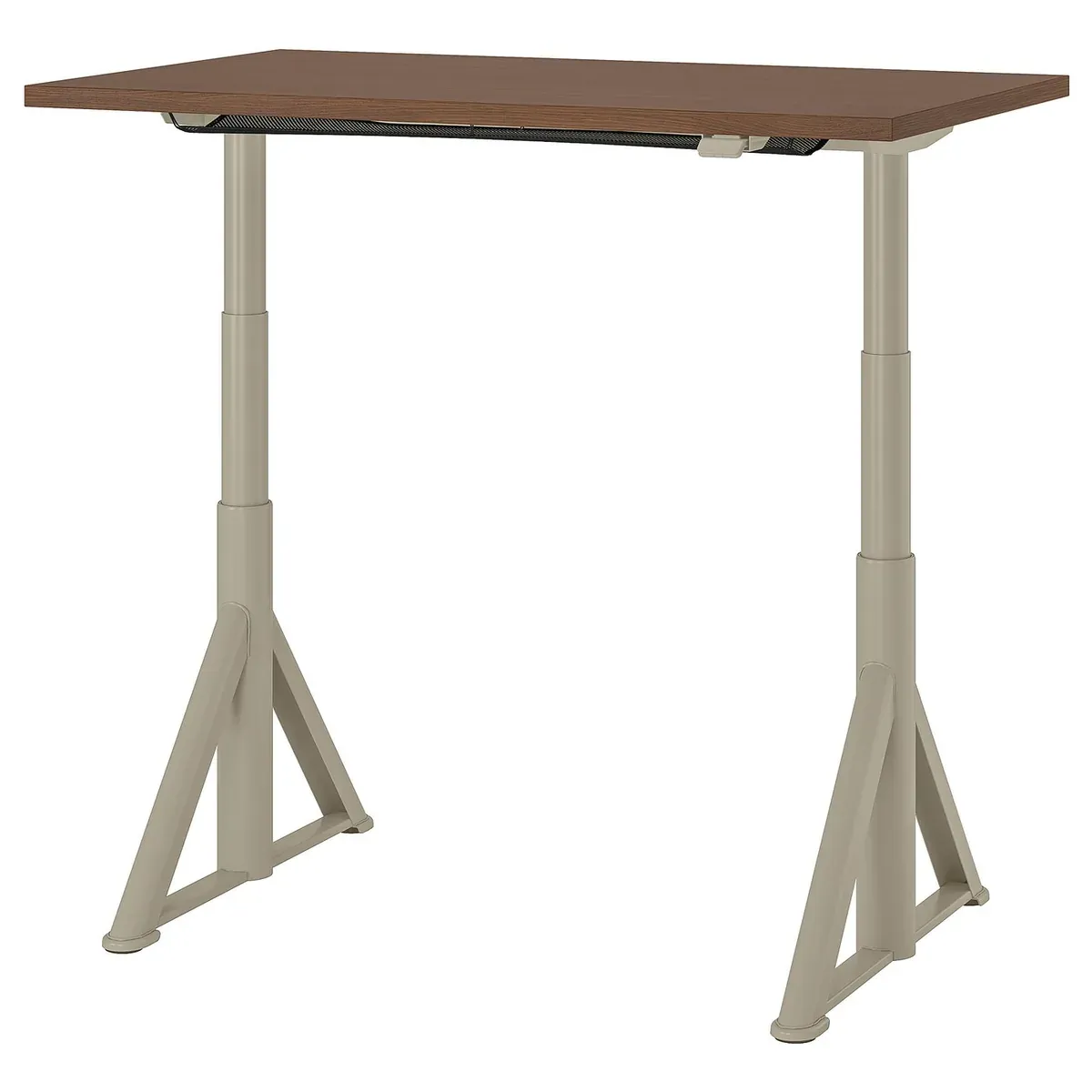IKEA IDÅSEN Desk sit/stand, brown/beige, 120x70 cm