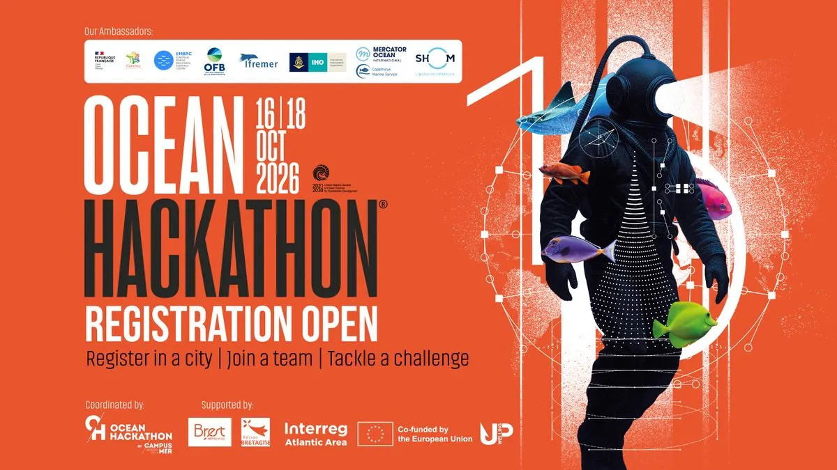Ocean Hackathon 2026 registration open poster