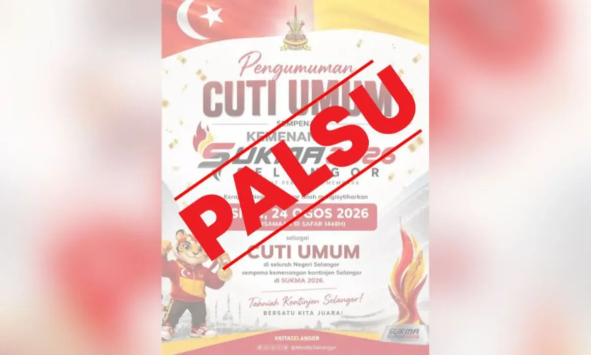 Selangor MB Denies Viral SUKMA Holiday Poster